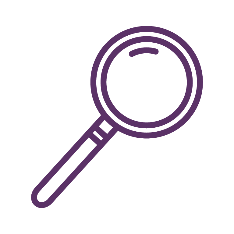 Icon of a magnifying glass